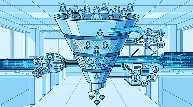 Strategia di marketing B2B con contenuti, dati, lead generation e intelligenza artificiale
